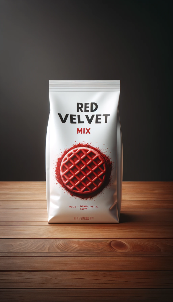 μειγμα red velvet για βαφλα, κρεπα και pancakes